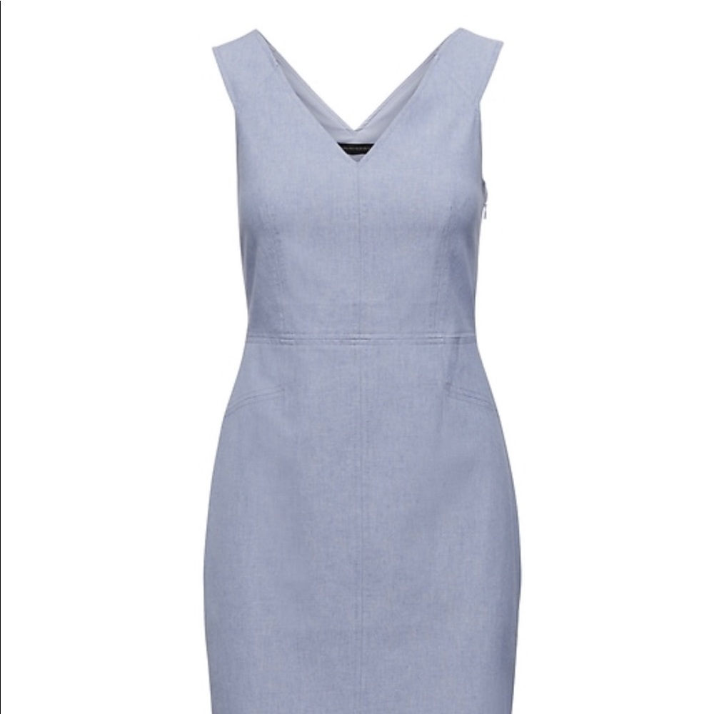 Banana Republic Chambray Sheath Size 2P